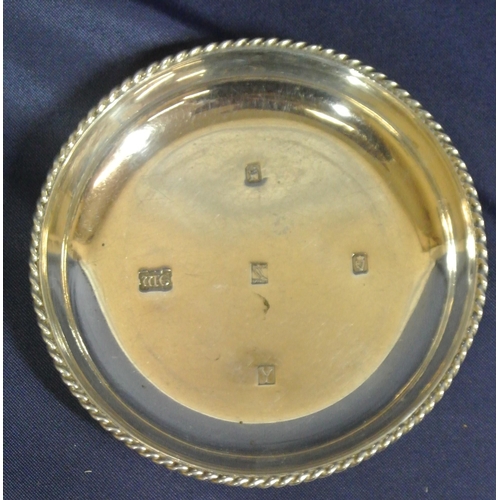 239 - Irish Provincial Silver pin tray  with gadroon rim, with 'Sword of Light' commemorative mark for 196... 