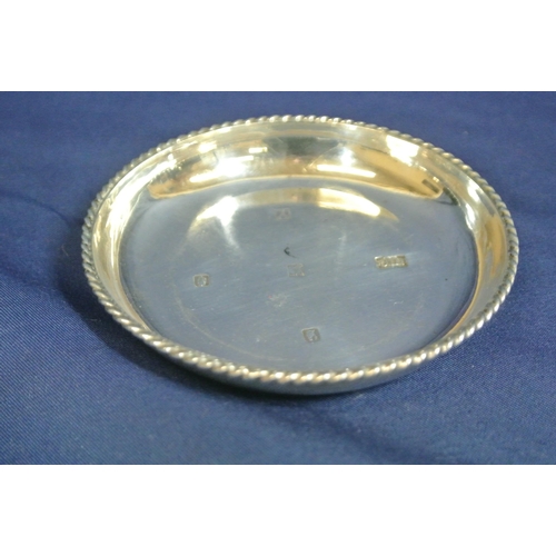 239 - Irish Provincial Silver pin tray  with gadroon rim, with 'Sword of Light' commemorative mark for 196... 