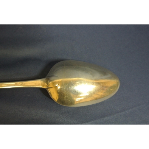 248 - Limerick Silver George III tablespoon with crested handle, by Maurice Fitzgerald c.1790, 69gr, 240mm