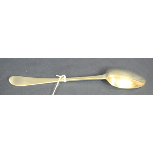 248 - Limerick Silver George III tablespoon with crested handle, by Maurice Fitzgerald c.1790, 69gr, 240mm