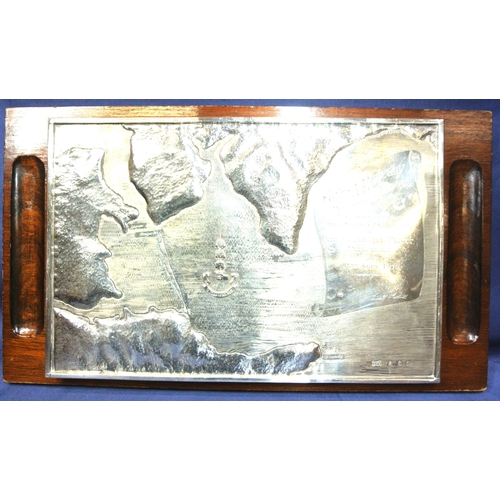 250 - Unique Irish Provincial Silver plaque 'To Commemorate The Official Dedication of The Magnesite Plant... 