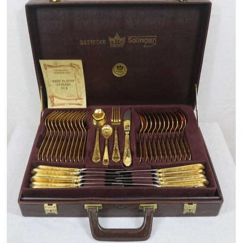 141 - 70-piece Bestecke Solingen canteen of cutlery in fitted case