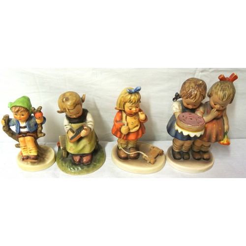 42 - 4 Hummell figures of children, by Goebel, Germany