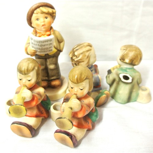 44 - 5 Hummell figures of children, by Goebel, Germany