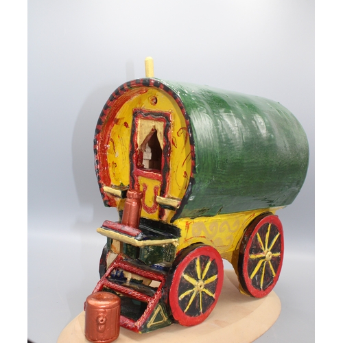 3 - 'Barrel Top Wagon', ceramic, 30 x 30 x 15cm