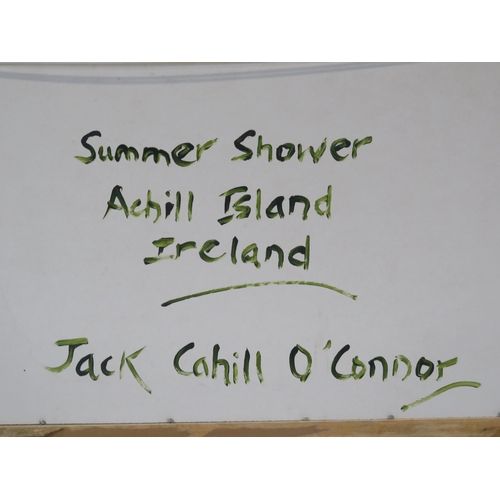 1 - Cahill O'Connor 'Summer shower, Achill Island' oil on board 56x76cm signed