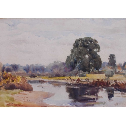 96 - Joseph Poole Addey (1852-1922)
'Swallows Feeding'
Watercolour on paper, 25x35cm, Signed J. Poole Add... 