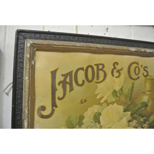 10 - Vintage 'Jacob & Co's biscuits' advertising sign 38x50cm