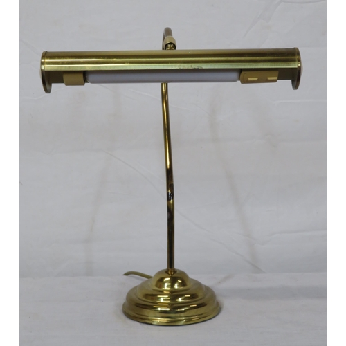 174 - Ornate brass desk lamp with round shaped base