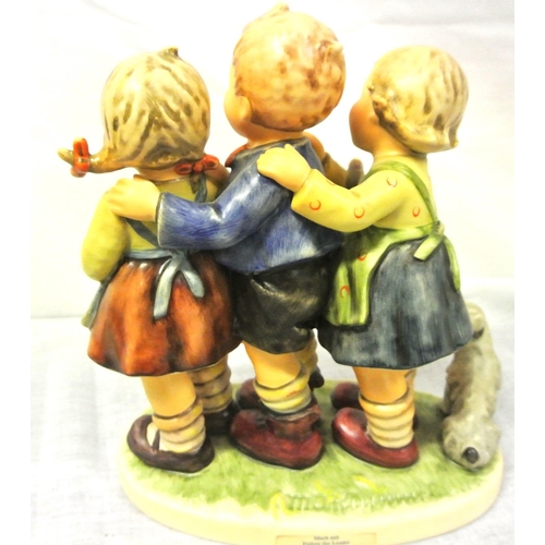 254 - Hummell figure 'Follow the leader' on oval base, with original box