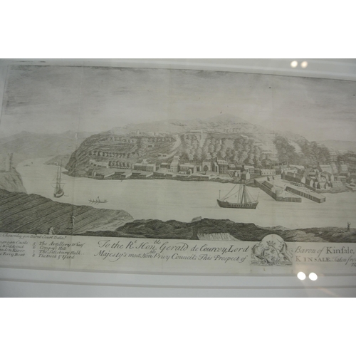 26 - CH Smith, 'Prospect of Kinsale' lithograph, 20x50cm