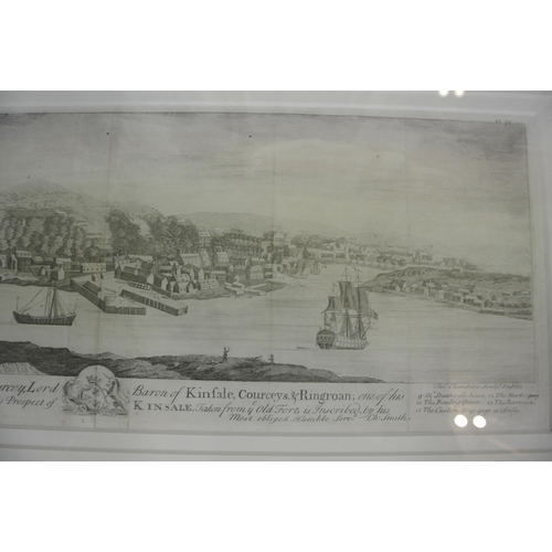 26 - CH Smith, 'Prospect of Kinsale' lithograph, 20x50cm