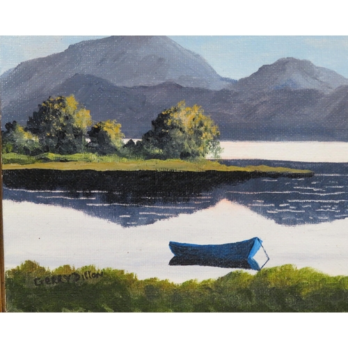 28 - Gerry Dillon 'West of Ireland studies' pair of oils on board, 18x24cm each, signed