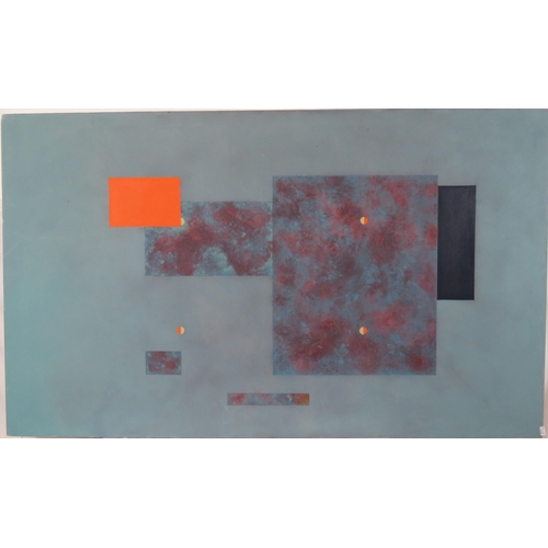 38 - Modernist school 'Abstract' oil on canvas, 92x152cm