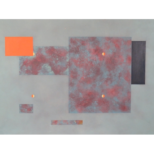 38 - Modernist school 'Abstract' oil on canvas, 92x152cm