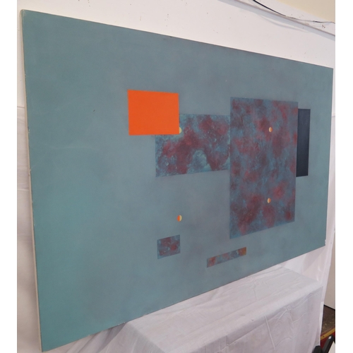 38 - Modernist school 'Abstract' oil on canvas, 92x152cm