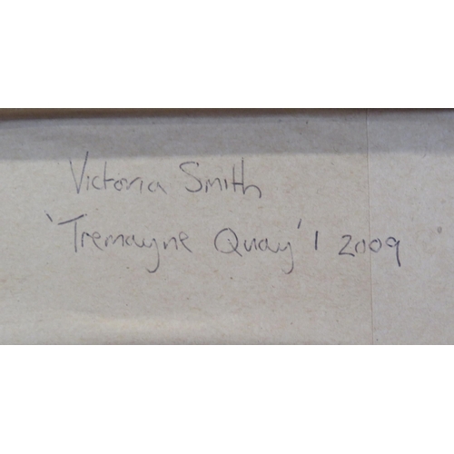 53 - Victoria Smith 'Tremayne Quay' pastels, 30x30cm, signed