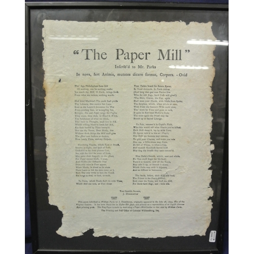7 - J Dumbleton 'The Paper Mill' ode on paper, 42x32cm