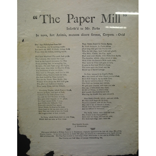 7 - J Dumbleton 'The Paper Mill' ode on paper, 42x32cm