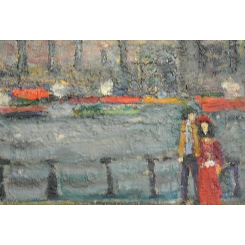79 - Bill Griffin 'River side view oil on canvas, H50x62cm, signed