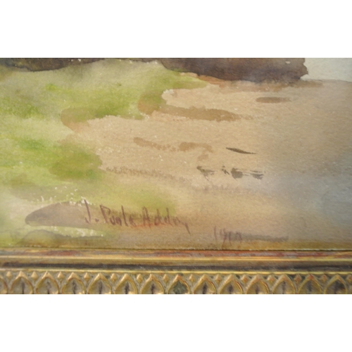 96 - Joseph Poole Addey (1852-1922)
'Swallows Feeding'
Watercolour on paper, 25x35cm, Signed J. Poole Add... 