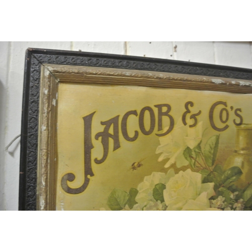 6 - Vintage 'Jacob & Co's biscuits' advertising sign 38x50cm