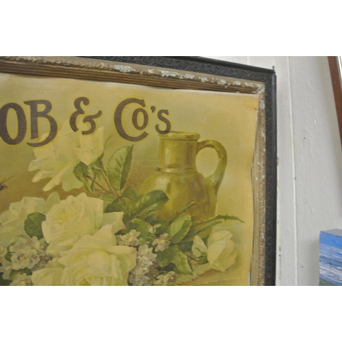 6 - Vintage 'Jacob & Co's biscuits' advertising sign 38x50cm