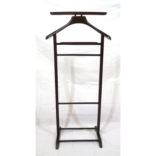 113 - Edwardian design valet stand with shaped rails