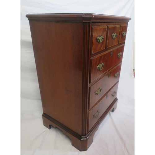 206 - Edwardian design inlaid & crossbanded mahogany television cabinet, having fold up & in front, with b... 