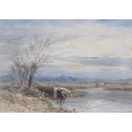 40 - John Keeley 'A quiet afternoon, Wixford' watercolour 25x35cm, signed