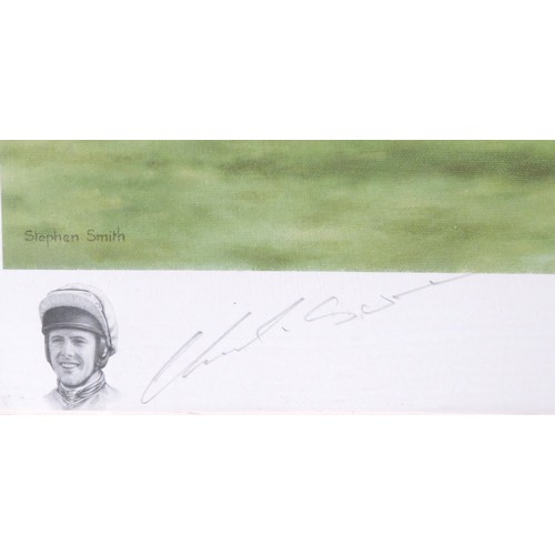 58 - Stephen Smith 'Istabraq, out on his own' limited edition print, 38x57cm, signed