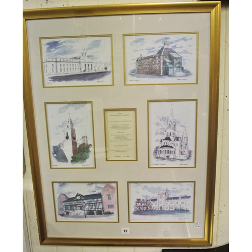 12 - Peadar Drinan 'UCC commemorative collection' limited collectors edition 67x52cm overall