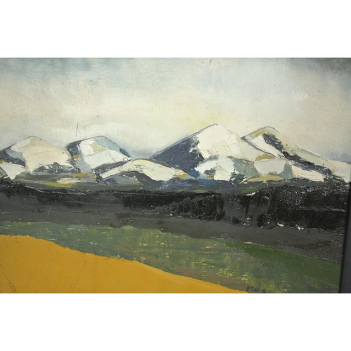 49 - Mary G Sheehan 'West of Ireland hills' oil on board, 35x45cm, initialled