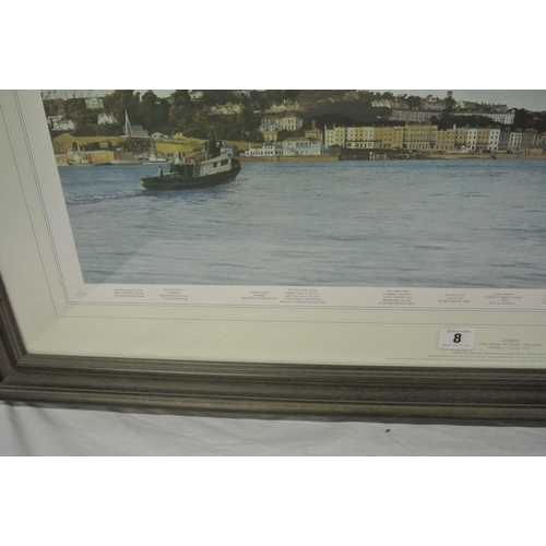 8 - Mark Hathaway 'Cove of Cork' print 38x78cm signed