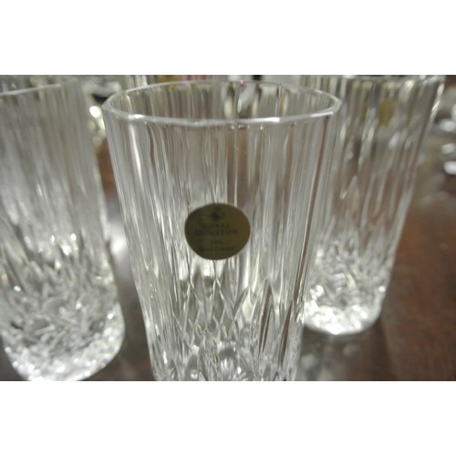 118 - Set of 6 Royal Doulton glass hi-ball tumblers