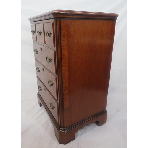 130 - Edwardian design inlaid & crossbanded mahogany television cabinet, having fold up & in front, with b... 