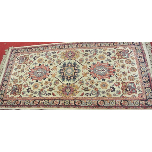 152 - Persian hearth rug with floral all over design