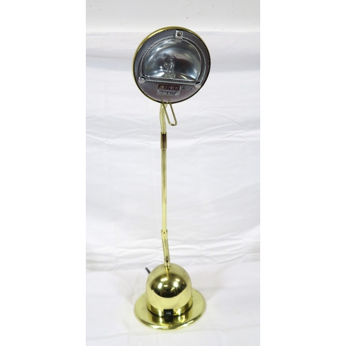 163 - Brass electric desk lamp with adjustable light