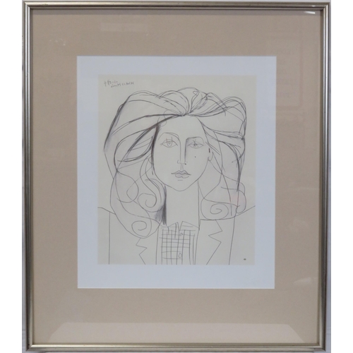 23 - Pablo Picasso 'Francoise' Limited edition print 40x34cm