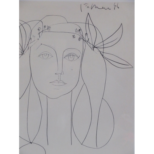 24 - Pablo Picasso 'Francoise with Garland' Limited edition print 40x34cm