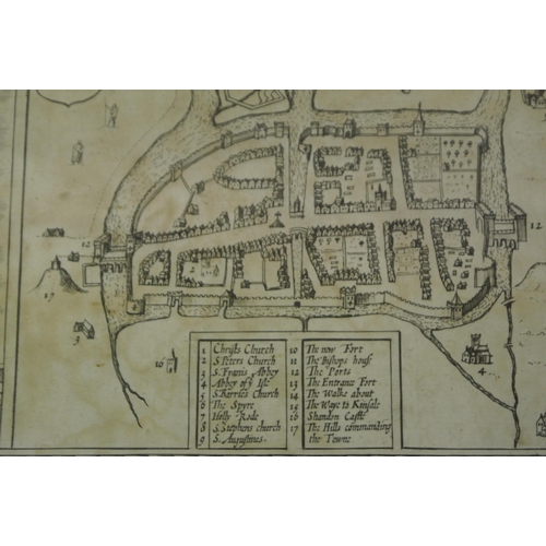 35 - J Speed 'The Province of Mounster' map, 42x54cm