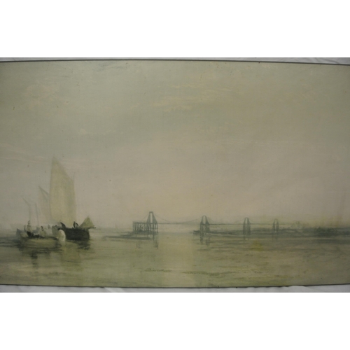 5 - JMW Turner 'Old Chain Pier, Brighton' print 42x83cm