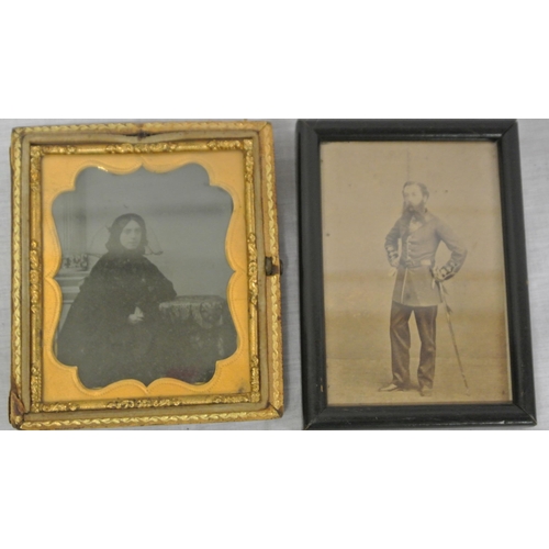 53 - Miniature portrait 'Charlotte Savage' L of Col Patrick Savage, 7x6cm, inscribed verso, & framed pict... 