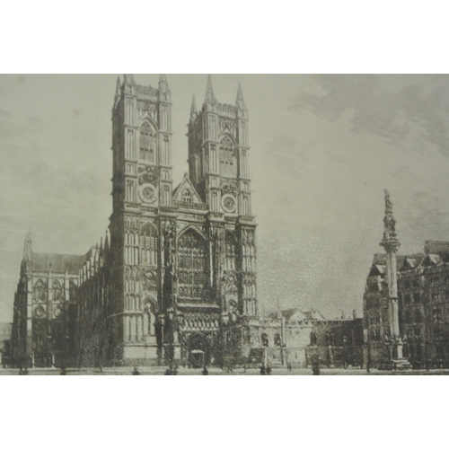 9 - Lucien Gautier 'Set of 4 London scenes' prints 18x30cm each