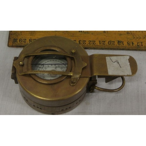 224 - Mariners deteriorating radium compass, c. 1940 MK111 Stamped T G & Co London