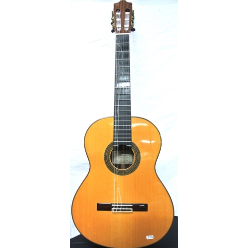 247 - Alhambra classic guitar, Muro del Alcoy, Spain, Model 9PA, No 2505, stamped, with hard case