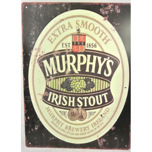 244 - Murphys Irish Stout pub advertising sign 40x30cm