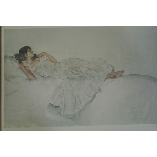 11 - Sir William Russell Flint 'Lady in repose' limited edition, 26x37cm studio stamp