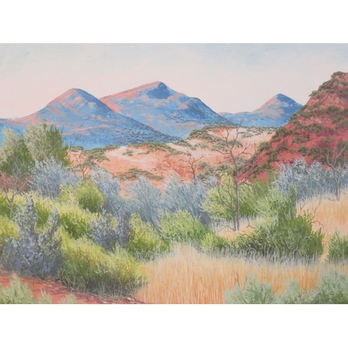 32 - Davidson 'Australian blue mountain' oil on canvas 44x59cm signed