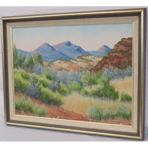 32 - Davidson 'Australian blue mountain' oil on canvas 44x59cm signed